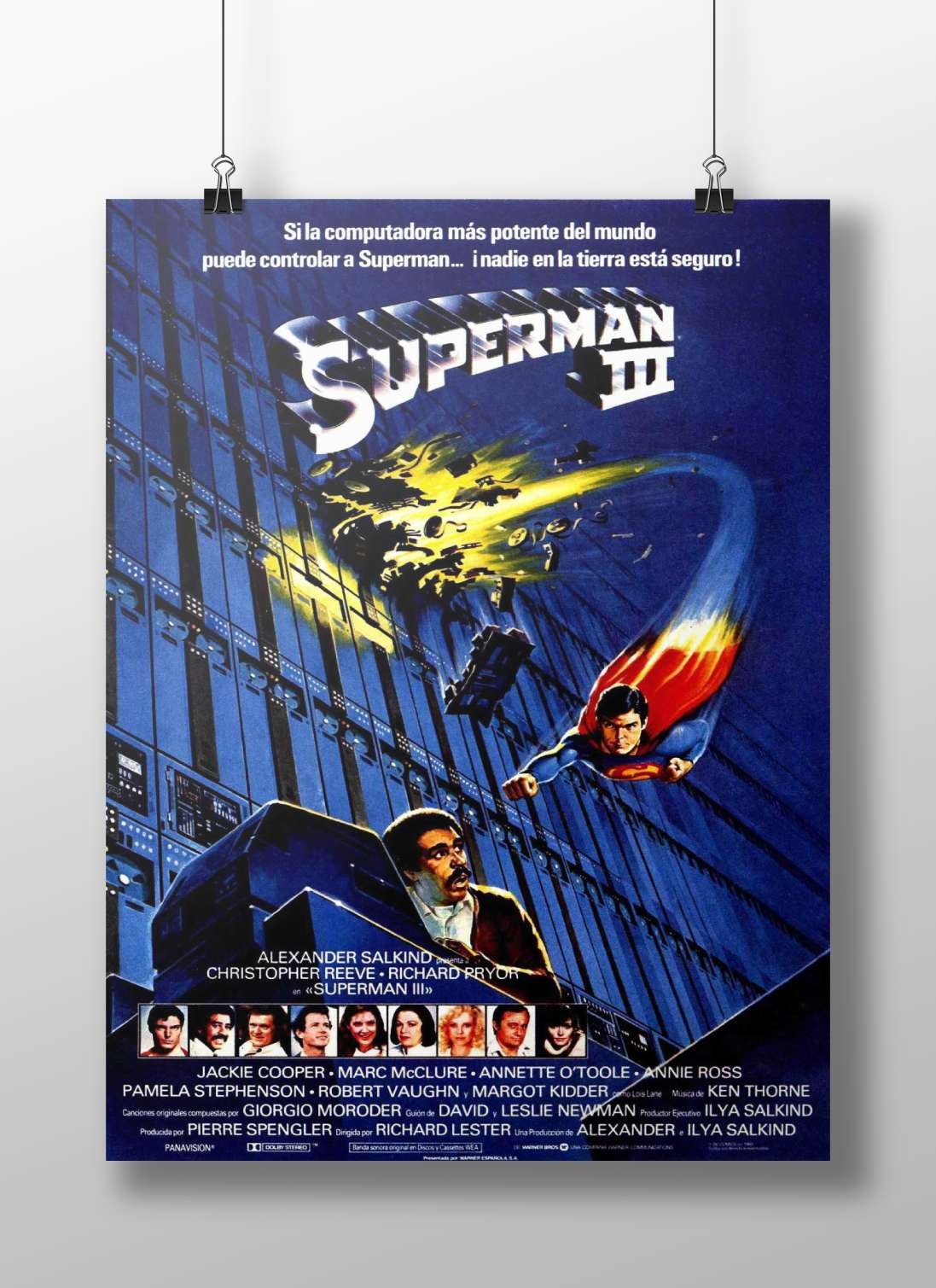Superman (Christopher Reeve as Superman in Superman III) Superman Iii - Heroic Legend Poster