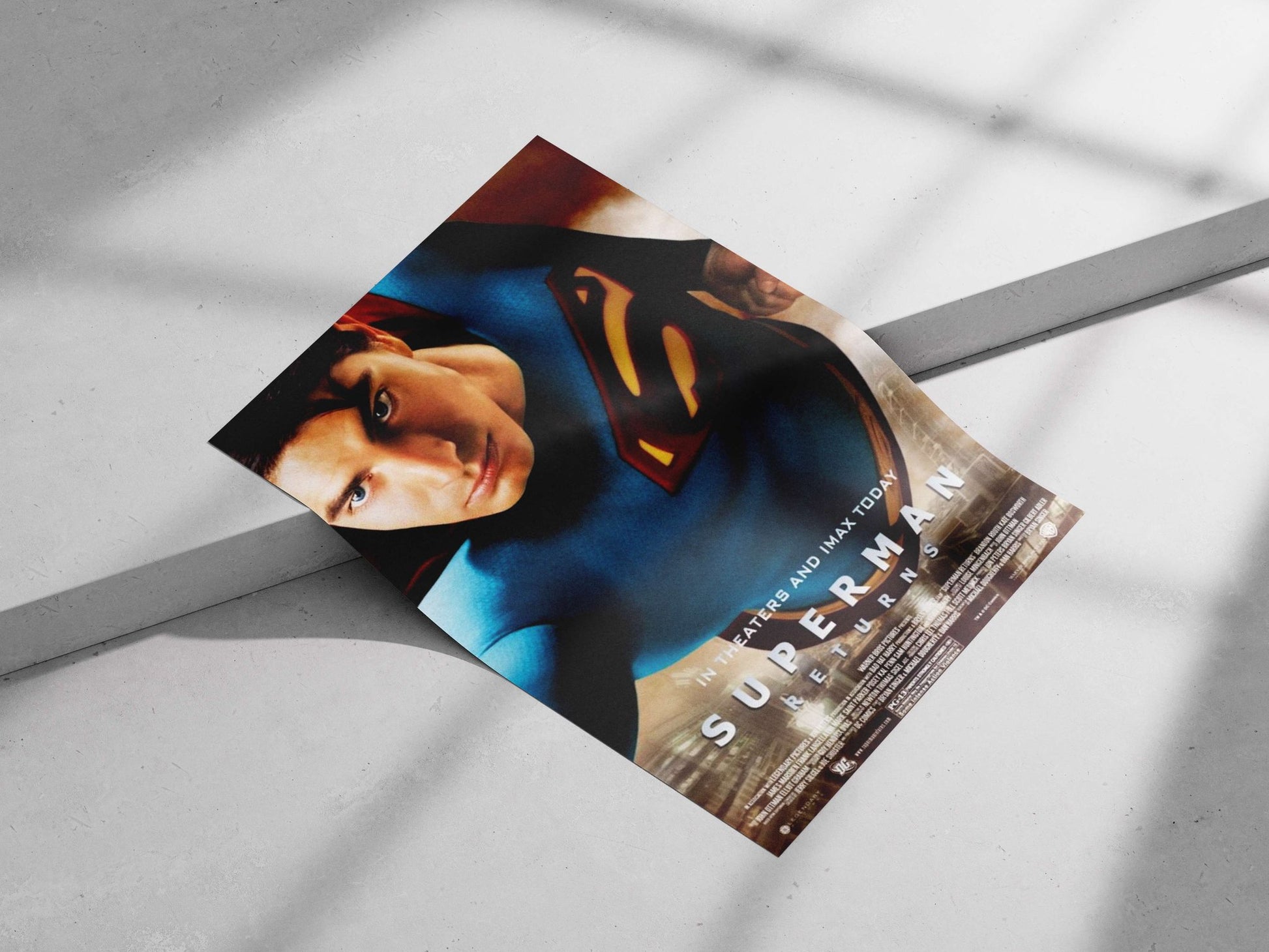 Superman, the superhero character from DC Comics' franchise. Superman - Iconic Hero Poster