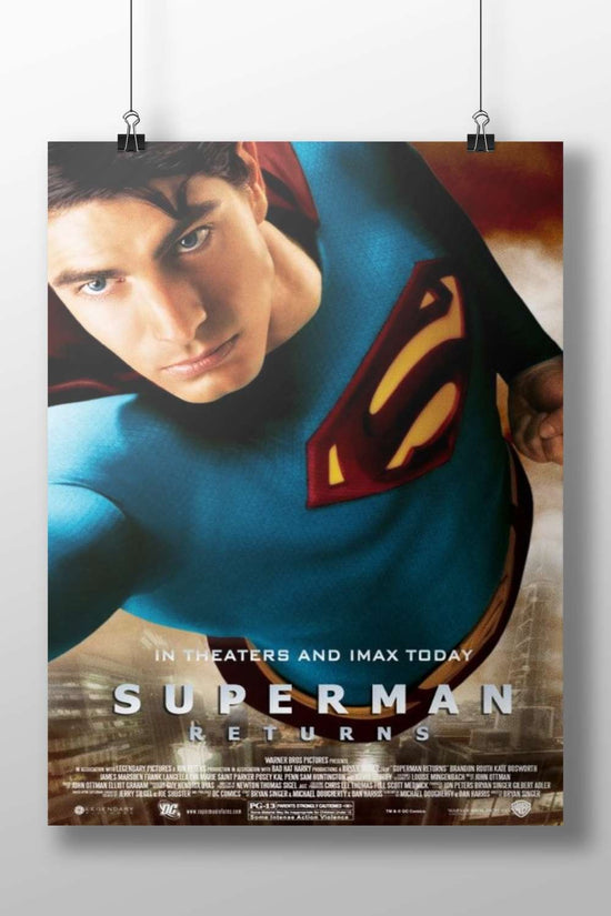 Superman, the superhero character from DC Comics' franchise. Superman - Iconic Hero Poster