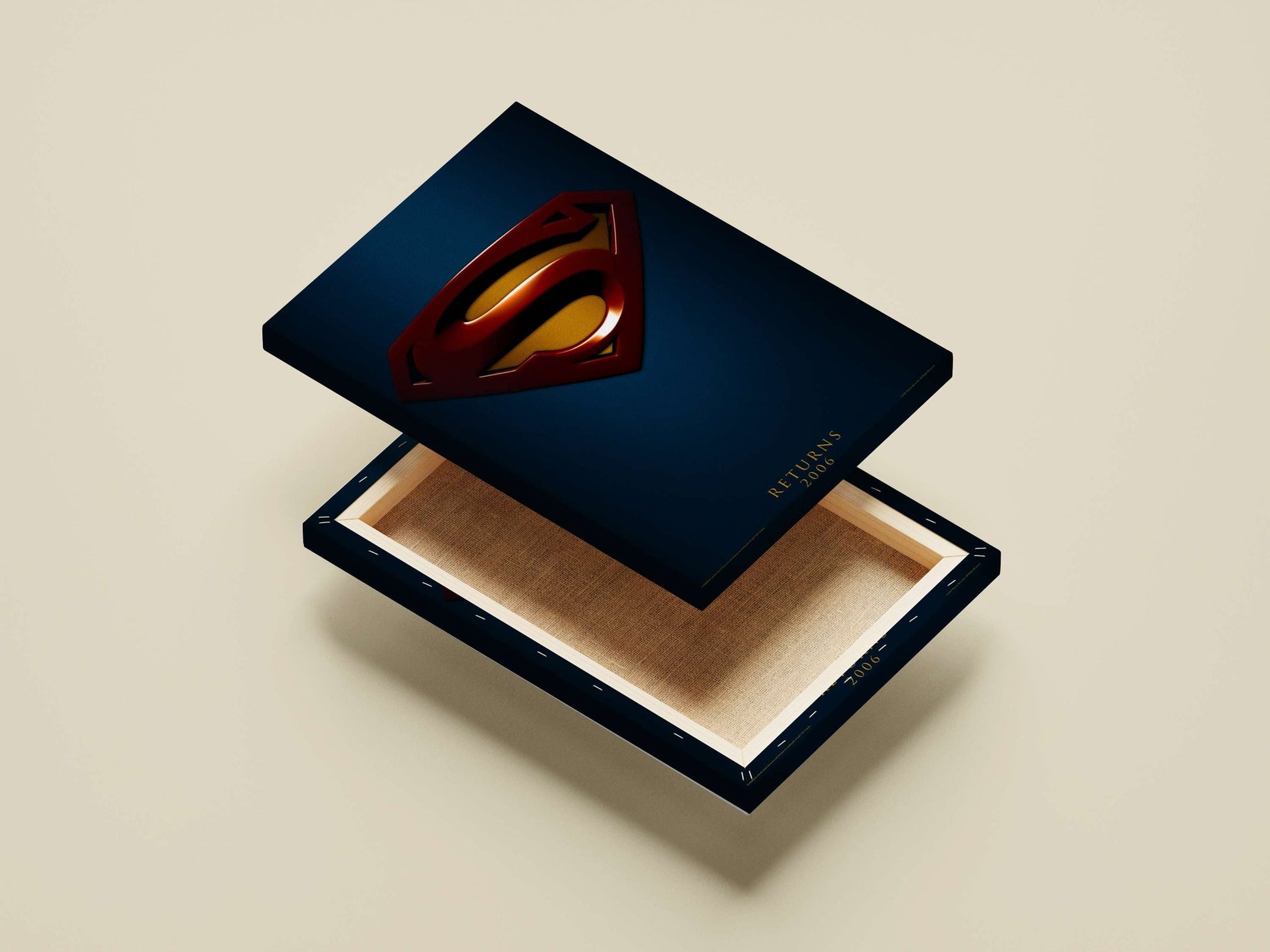 Superman (DC Comics superhero, specifically from the 2006 film "Superman Returns" confirmed by OCR text