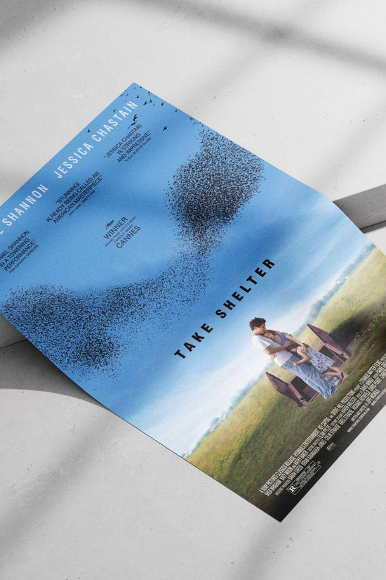 The film "Take Shelter" starring Michael Shannon and Jessica Chastain Take Shelter - Family Crisis