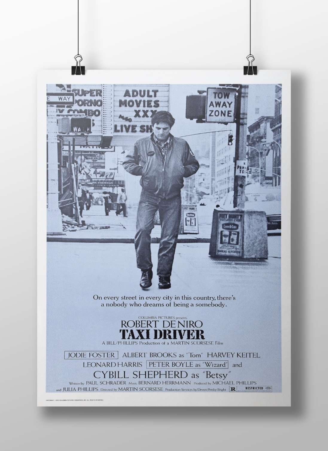 Taxi Driver (film starring Robert De Niro) Travis Bickle - Noir Masterpiece Poster