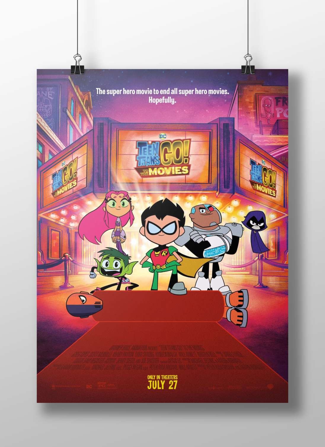 Teen Titans Go! To the Movies (DC Comics franchise film). Robin - Heroic Stand Poster
