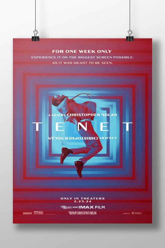 Tenet (the film directed by Christopher Nolan) Tenet - Sci-Fi Thriller Minimalist Poster