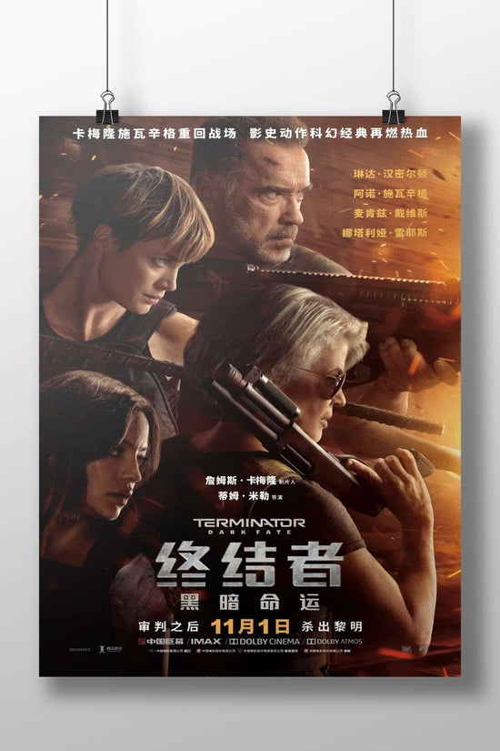 Terminator: Dark Fate Arnold Schwarzenegger - Future Is Now Poster