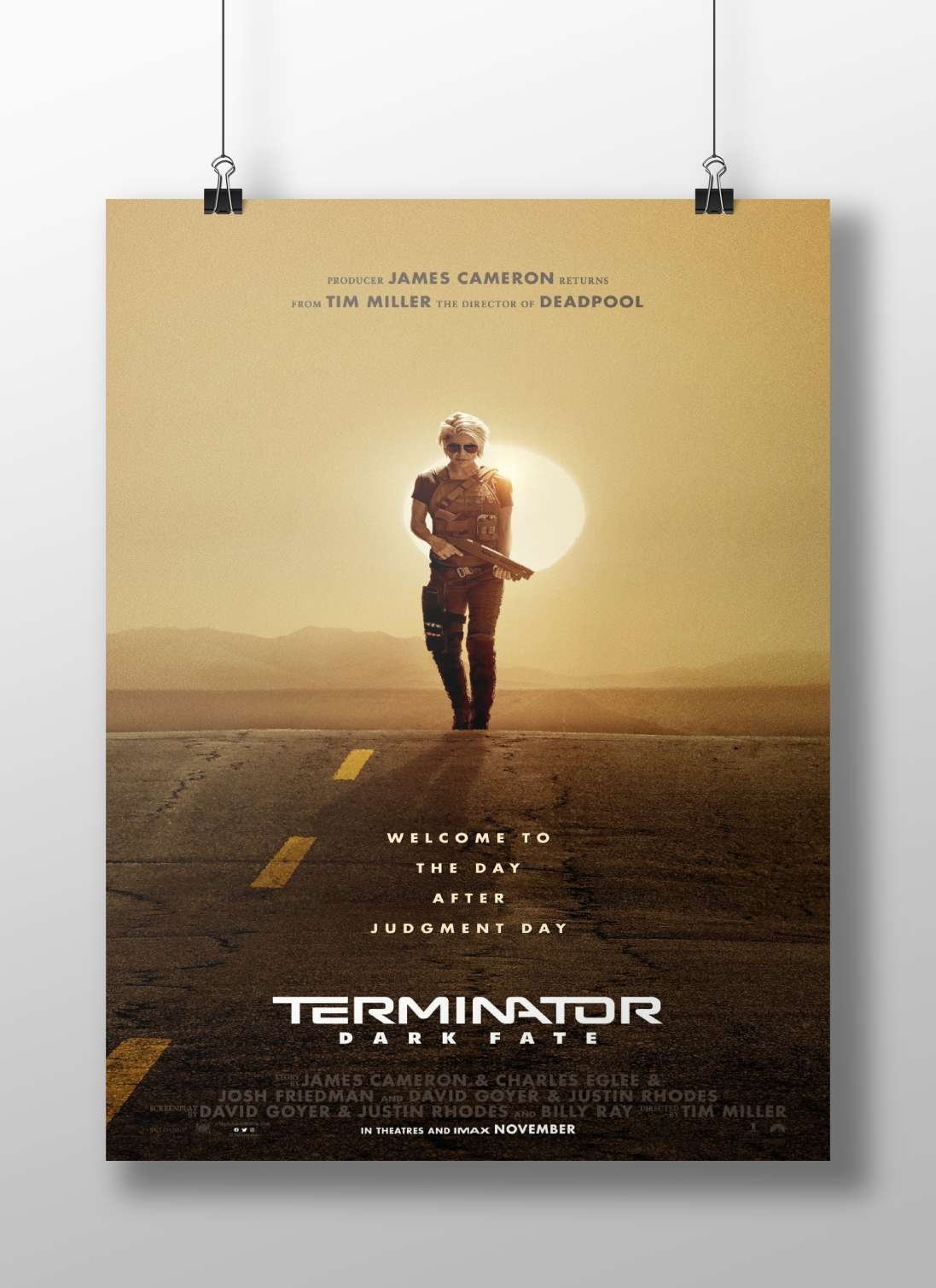 Terminator Dark Fate (from the Terminator franchise) Arnold Schwarzenegger - Terminator Dark Fate Poster