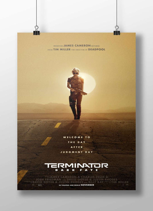 Terminator Dark Fate (from the Terminator franchise) Arnold Schwarzenegger - Terminator Dark Fate Poster