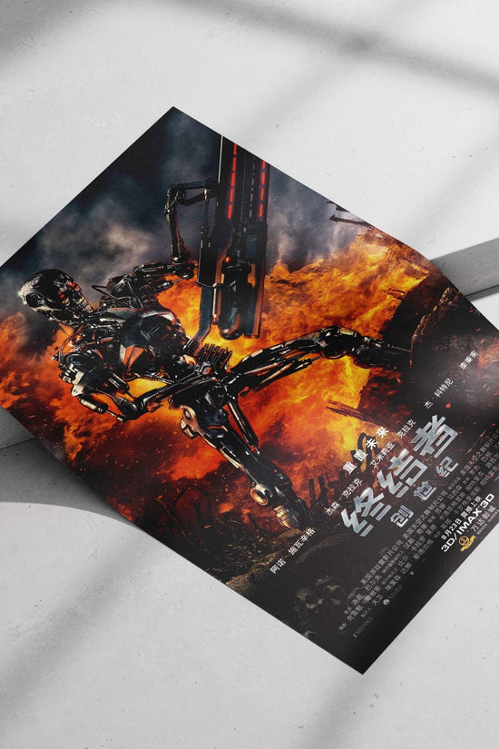 The T-800 model of the Terminator from the Terminator franchise (specifically "Terminator: Genisys" as per