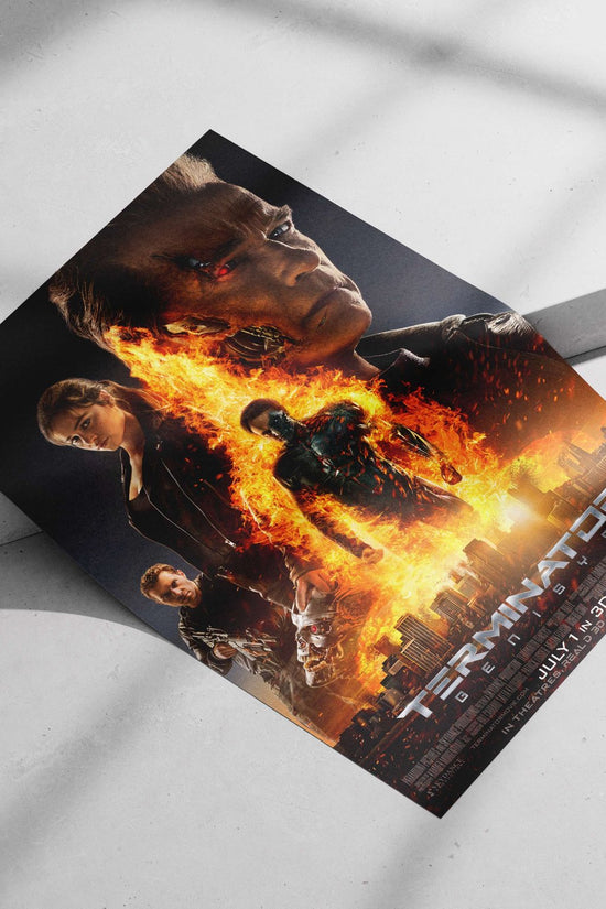 Terminator Genisys T-800 - Cyberpunk Icon Poster