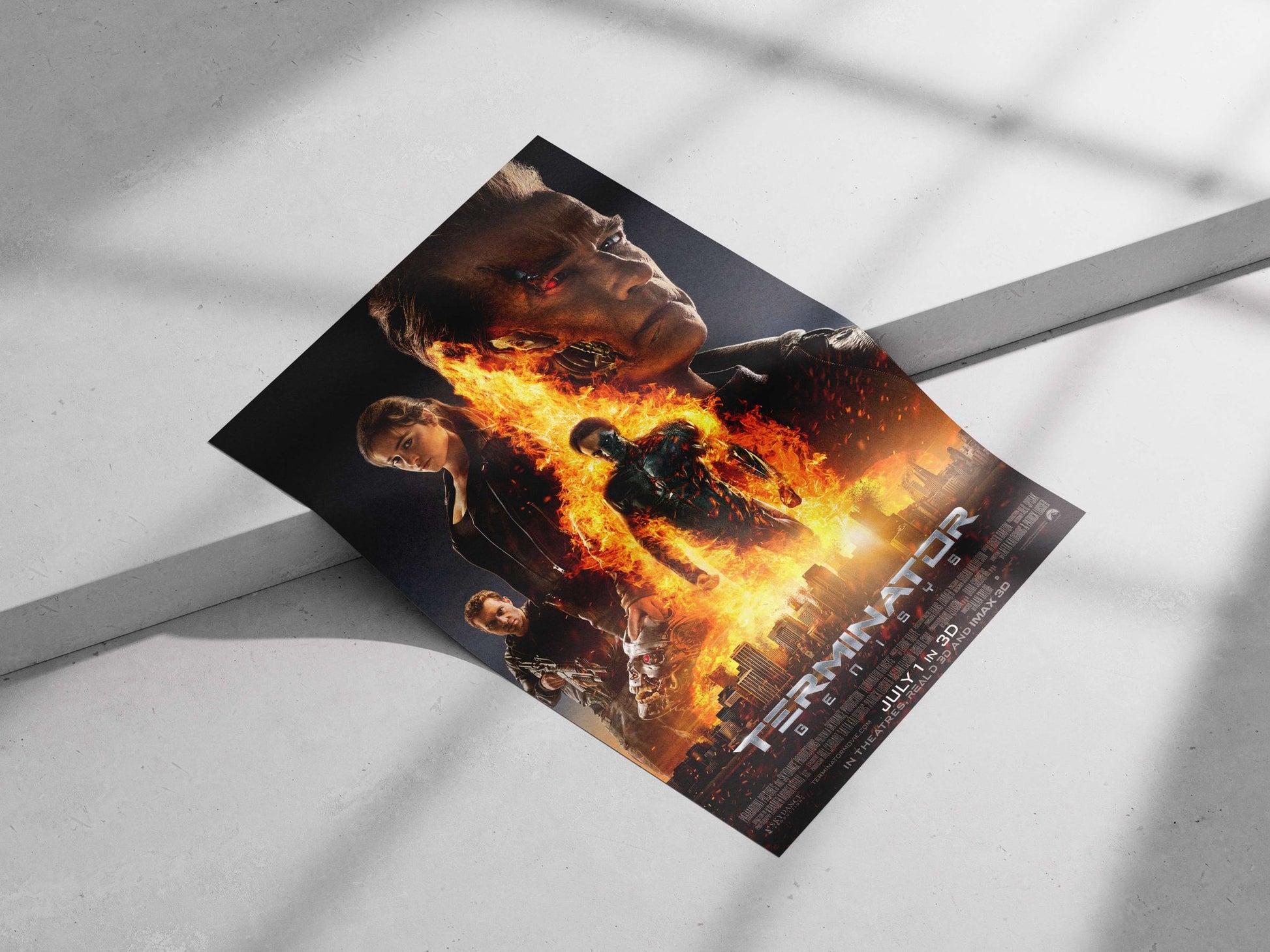 Terminator Genisys T-800 - Cyberpunk Icon Poster