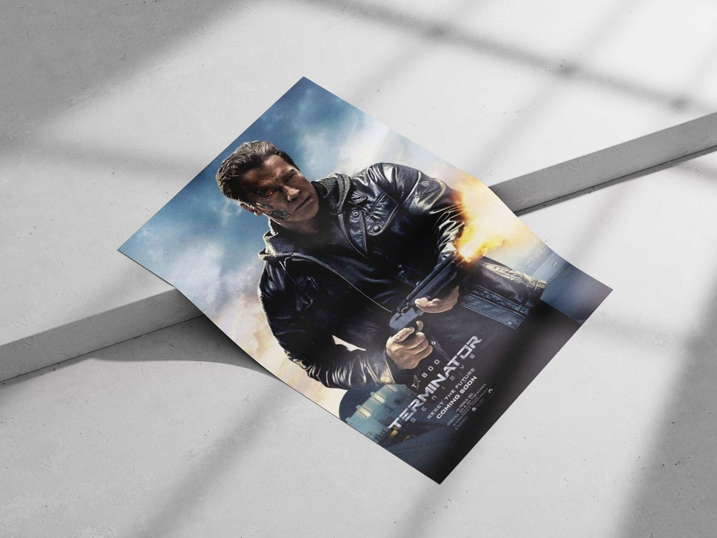 T-800 From Terminator: Genisys - Cyberpunk Legend Poster