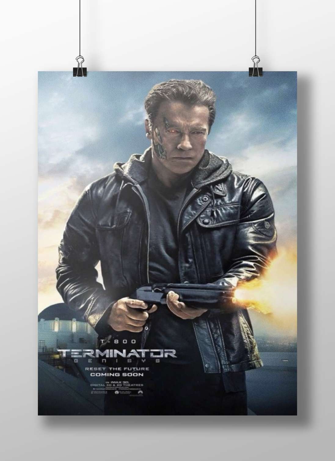 T-800 From Terminator: Genisys - Cyberpunk Legend Poster
