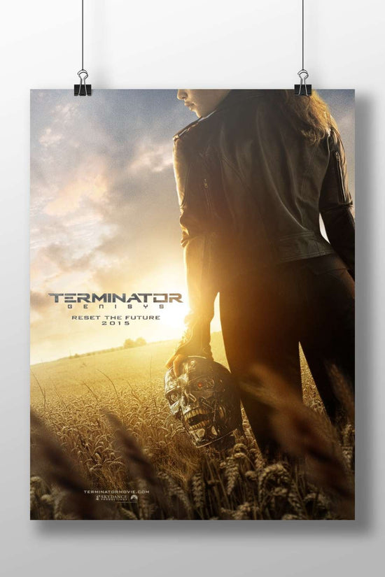 Terminator Genisys (film from the Terminator franchise) T-800 - Cyberpunk Icon Poster
