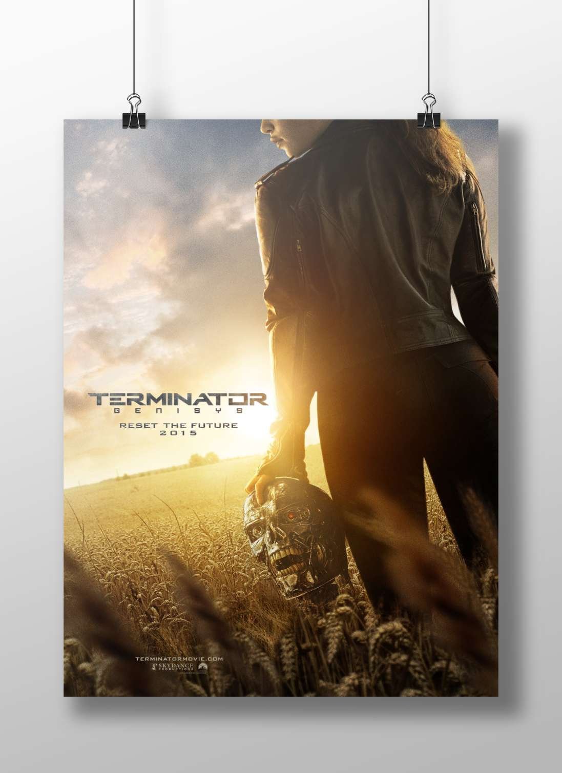 Terminator Genisys (film from the Terminator franchise) T-800 - Cyberpunk Icon Poster