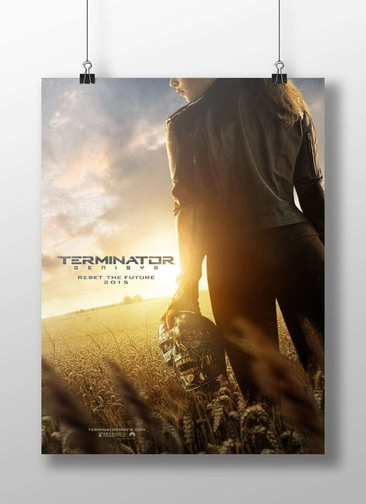 Terminator Genisys (film from the Terminator franchise) T-800 - Cyberpunk Icon Poster