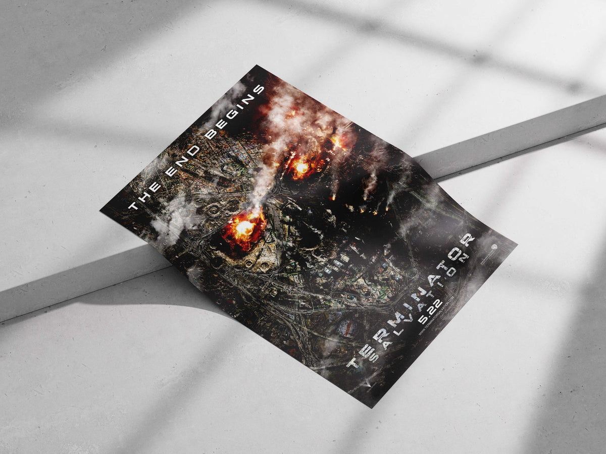 Terminator Salvation (Terminator franchise) T-800 - Cyberpunk Icon Poster