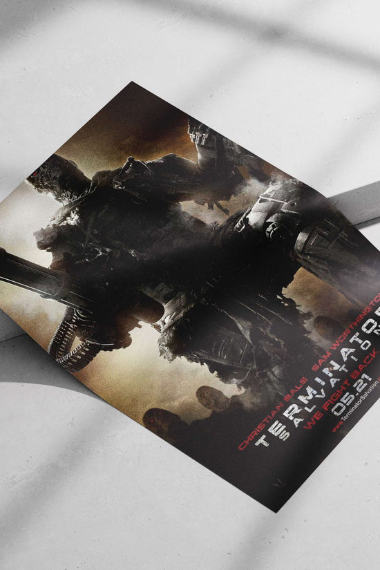 Terminator from Terminator Salvation (T-800 model) T-800 Salvation - Cyberpunk Icon Poster