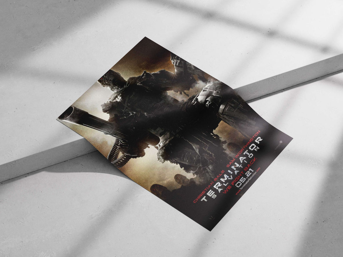Terminator from Terminator Salvation (T-800 model) T-800 Salvation - Cyberpunk Icon Poster