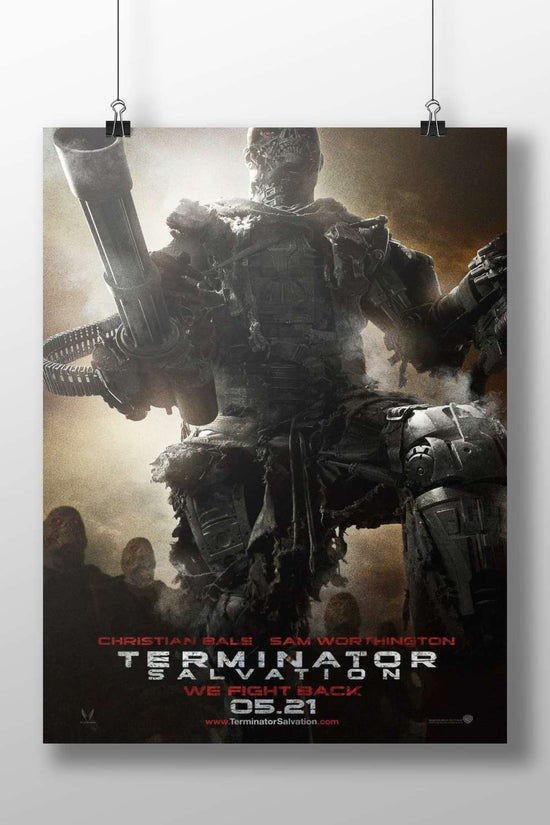 Terminator from Terminator Salvation (T-800 model) T-800 Salvation - Cyberpunk Icon Poster