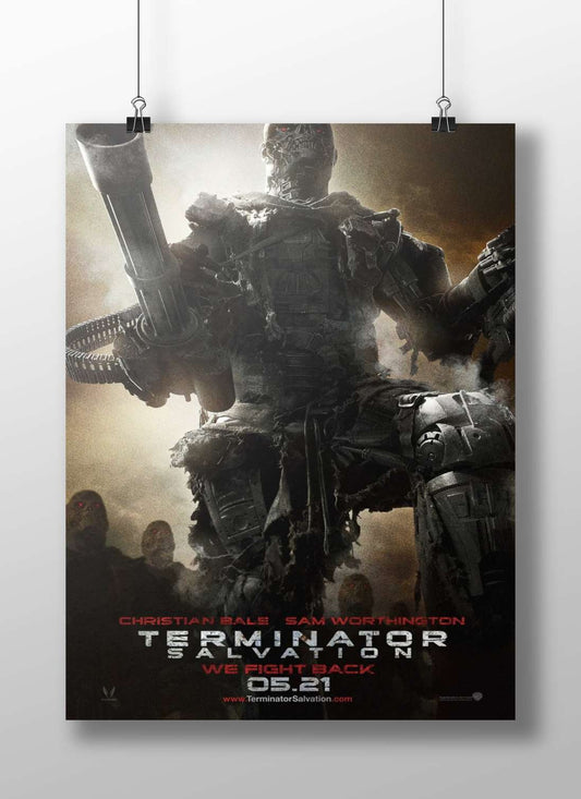 Terminator from Terminator Salvation (T-800 model) T-800 Salvation - Cyberpunk Icon Poster