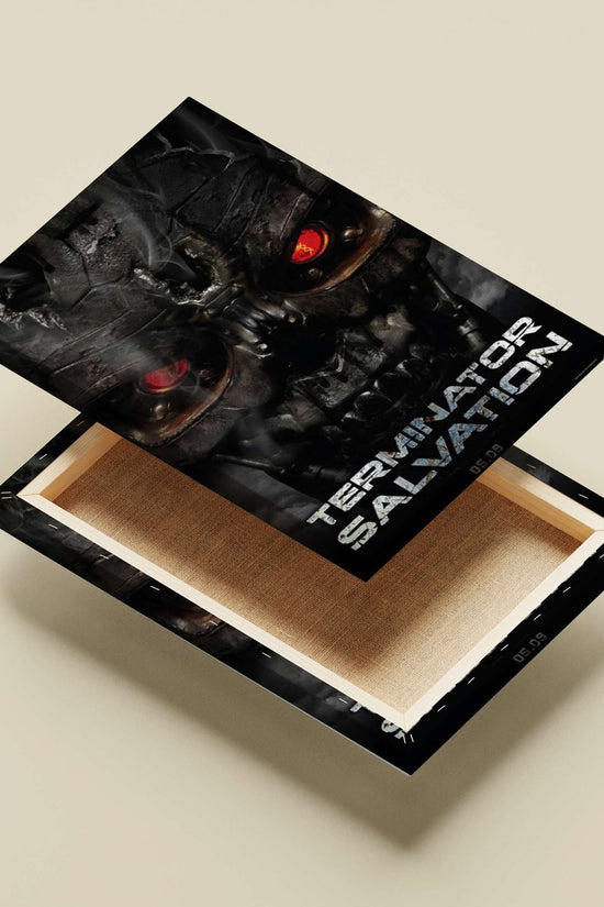 Terminator (from the Terminator franchise, specifically the movie "Terminator Salvation") T-800 - Cyberpunk Icon Poster