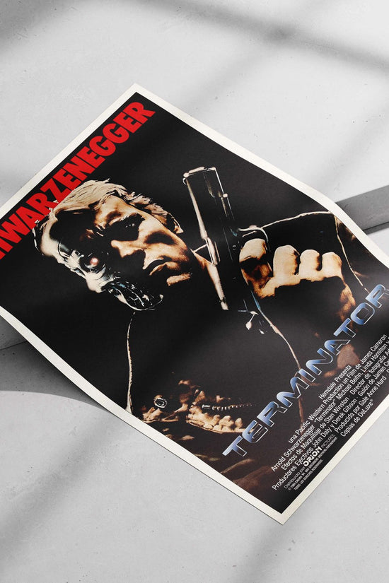 Arnold Schwarzenegger as the Terminator character in the 1984 film *Terminator* Arnold Schwarzenegger - The
