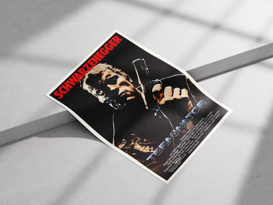 Arnold Schwarzenegger as the Terminator character in the 1984 film *Terminator* Arnold Schwarzenegger - The