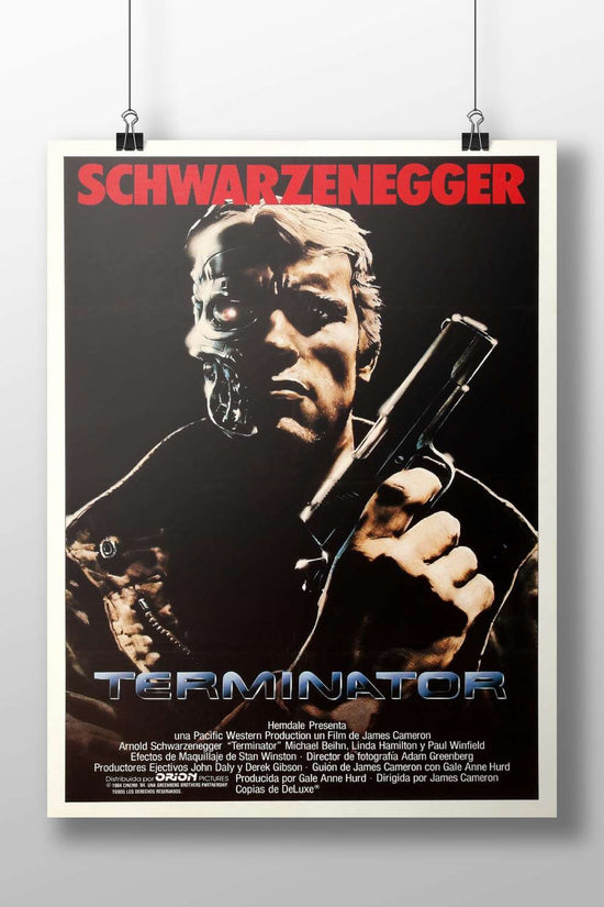 Arnold Schwarzenegger as the Terminator character in the 1984 film *Terminator* Arnold Schwarzenegger - The
