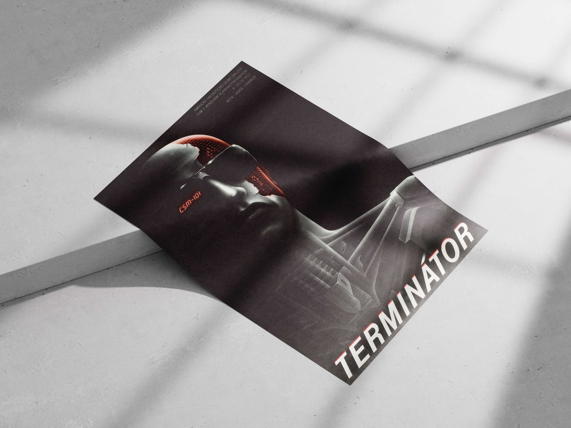 Terminator (robot character from The Terminator film) T-800 - Cyberpunk Icon Poster