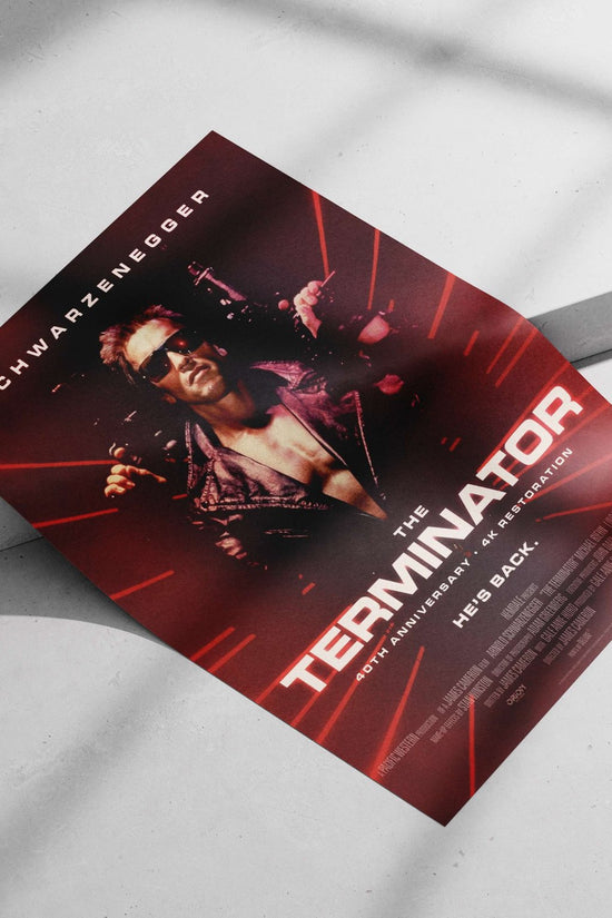 Arnold Schwarzenegger as the Terminator (from The Terminator franchise) Arnold Schwarzenegger - The Terminator Poster