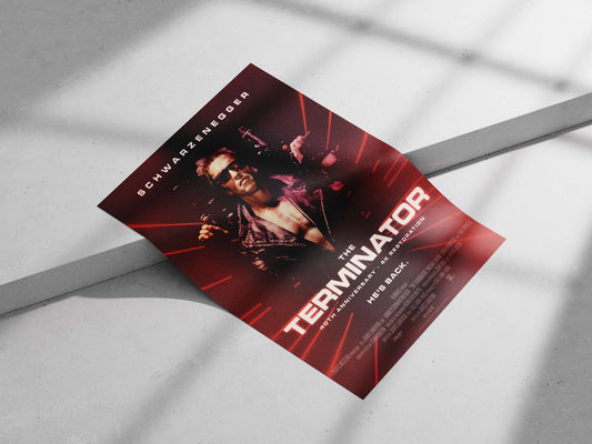 Arnold Schwarzenegger as the Terminator (from The Terminator franchise) Arnold Schwarzenegger - The Terminator Poster