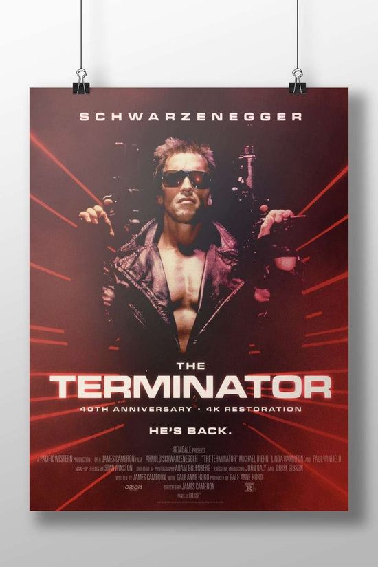 Arnold Schwarzenegger as the Terminator (from The Terminator franchise) Arnold Schwarzenegger - The Terminator Poster