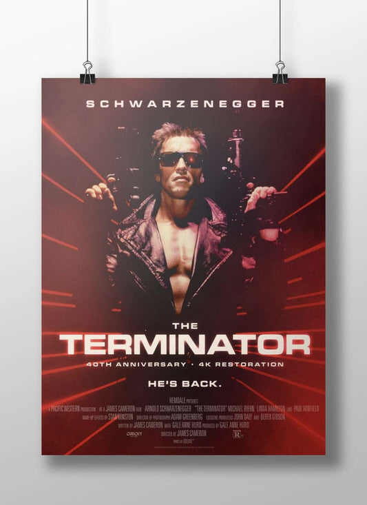 Arnold Schwarzenegger as the Terminator (from The Terminator franchise) Arnold Schwarzenegger - The Terminator Poster