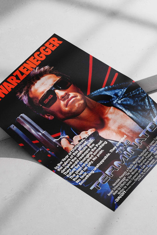 The Terminator (1984 film starring Arnold Schwarzenegger) The Terminator - Cyberpunk Icon Poster