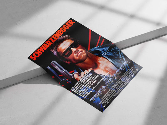 The Terminator (1984 film starring Arnold Schwarzenegger) The Terminator - Cyberpunk Icon Poster