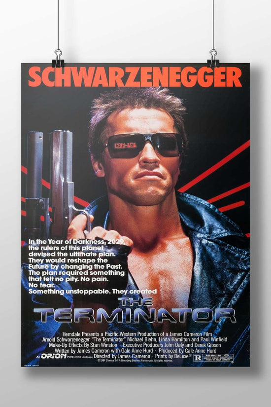The Terminator (1984 film starring Arnold Schwarzenegger) The Terminator - Cyberpunk Icon Poster