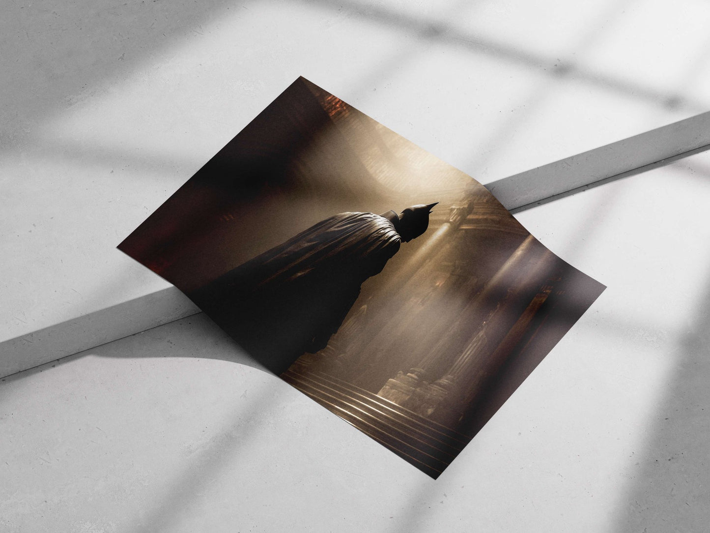 Batman (DC Comics franchise) Main Subject: Batman (DC Comics franchise) Matte poster print — Superhero wall art India |