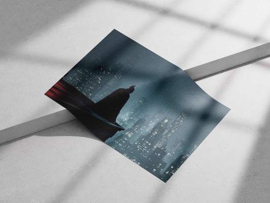 Batman (DC Comics) Main Subject: Batman (DC Comics) Matte poster print — Superhero wall art India | PosterBoizz