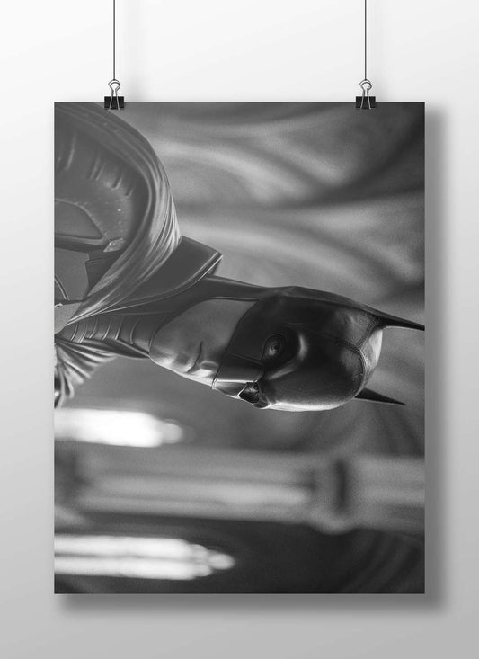 Batman Main Subject: Batman Matte BoizzBoard rigid print — Superhero wall art India | PosterBoizz