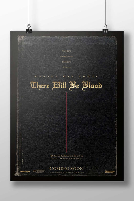 There Will Be Blood (2007 film) There Will Be Blood - Muted Masterpiece Poster