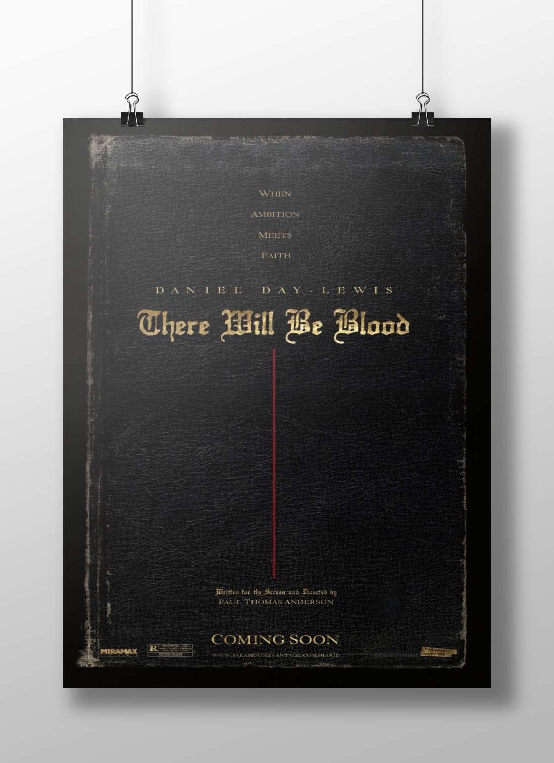 There Will Be Blood (2007 film) There Will Be Blood - Muted Masterpiece Poster