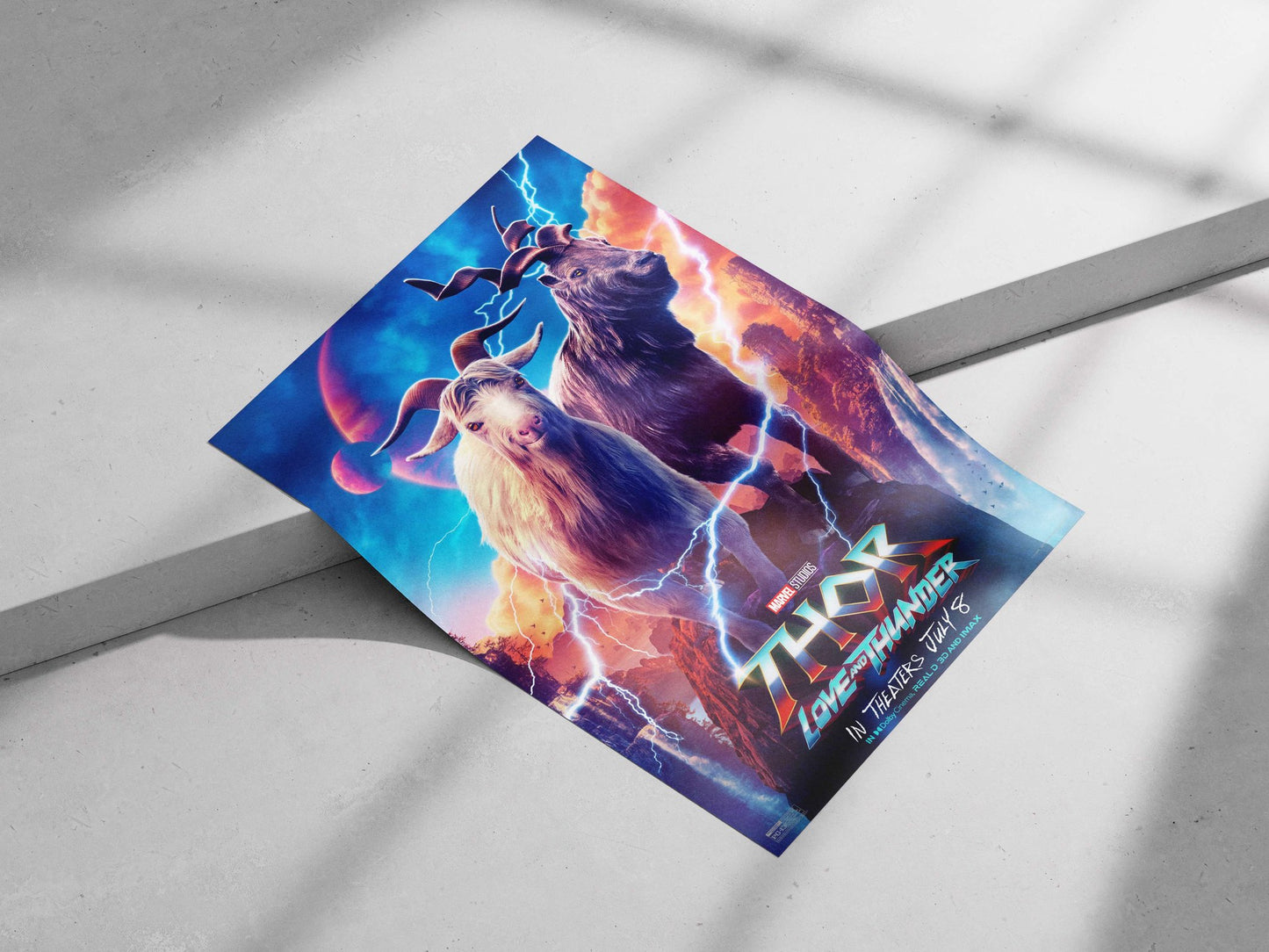 The two goats from Marvel Studios' Thor: Love and Thunder Loki'S Goats - Mythic Beasts