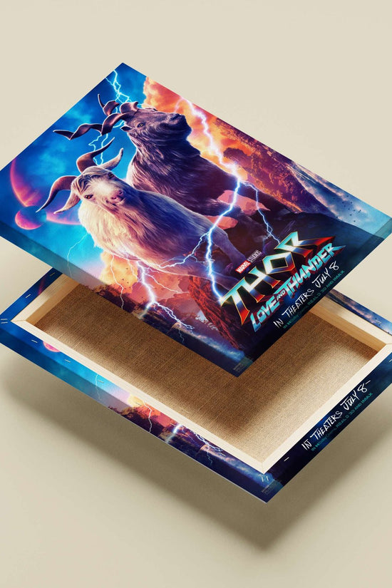 The two goats from Marvel Studios' Thor: Love and Thunder Loki'S Goats - Mythic Beasts