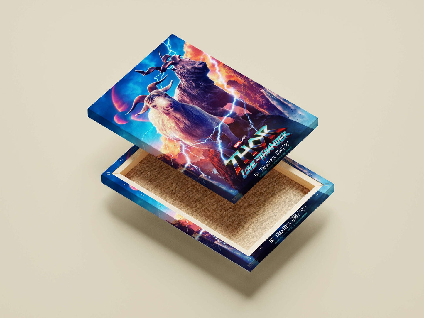 The two goats from Marvel Studios' Thor: Love and Thunder Loki'S Goats - Mythic Beasts