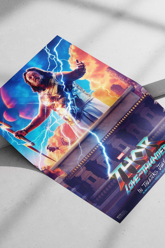 Thor from Marvel Studios' "Thor: Love and Thunder" Thor Ragnarok - Asgardian Hero Poster
