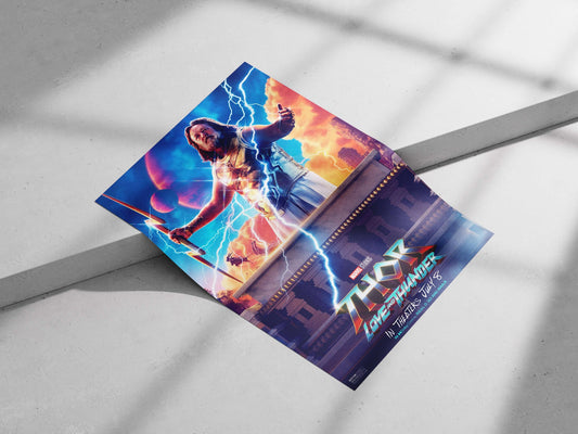 Thor from Marvel Studios' "Thor: Love and Thunder" Thor Ragnarok - Asgardian Hero Poster