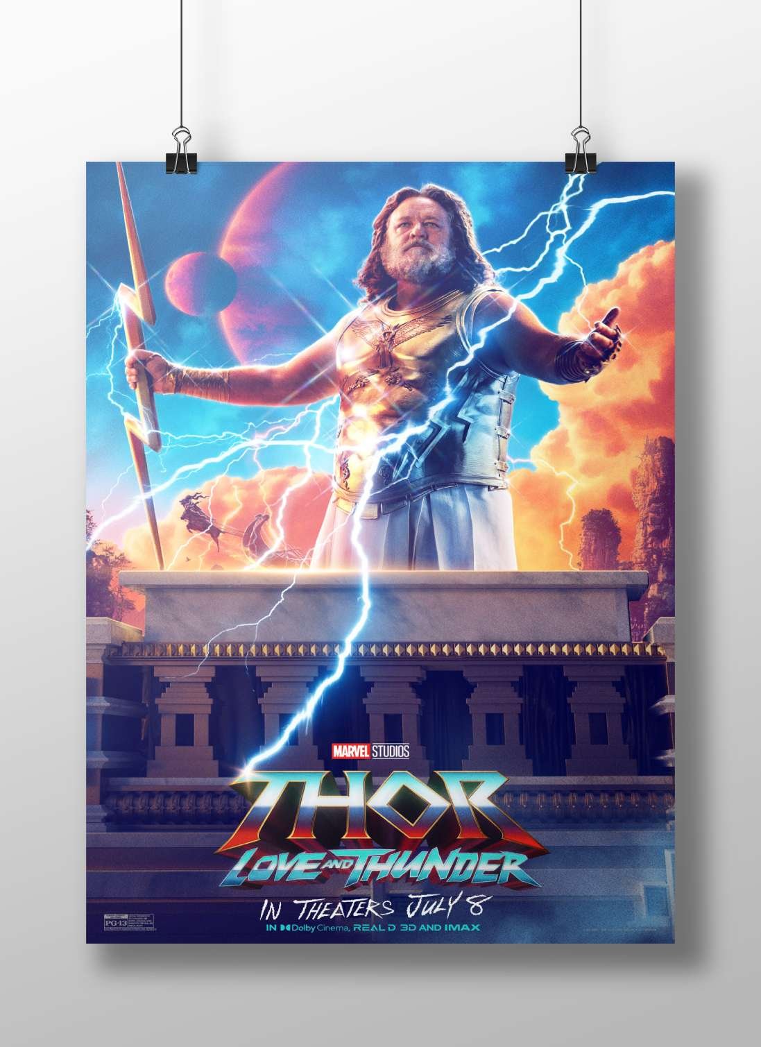 Thor from Marvel Studios' "Thor: Love and Thunder" Thor Ragnarok - Asgardian Hero Poster
