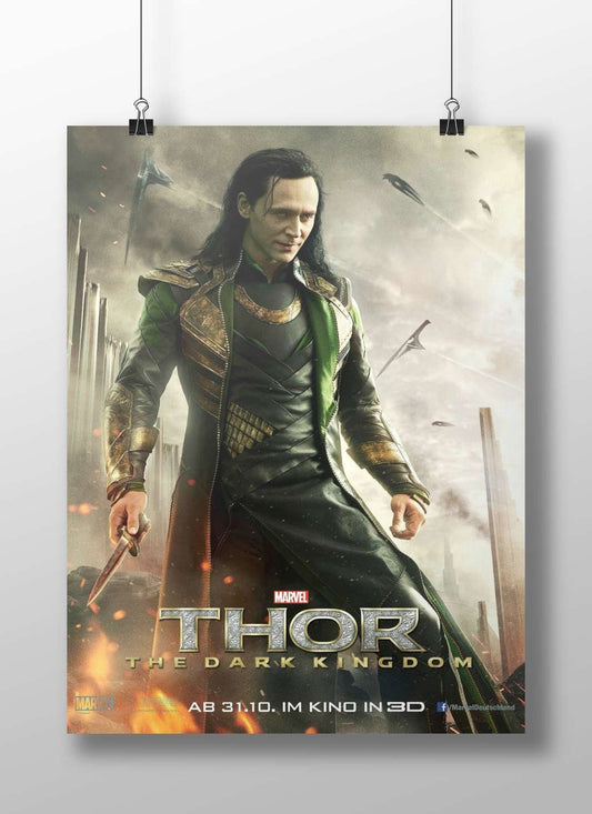 Loki Laufeyson (the character from Marvel's Thor: The Dark World film, identifiable via "THOR THE