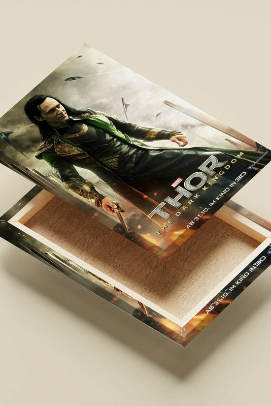 Loki Laufeyson (the character from Marvel's Thor: The Dark World film, identifiable via "THOR THE