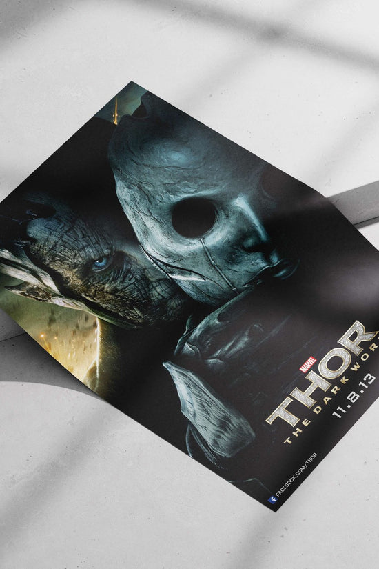 Thor (Norse deity) from Marvel's "Thor: The Dark World" (confirmed by OCR text "FACEBOOK.COM/THOR" and